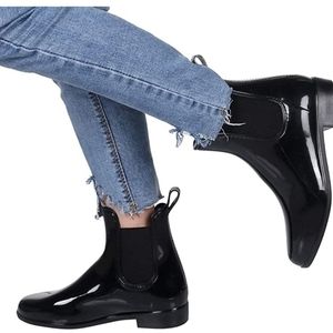 Waterproof Rain Boots Black